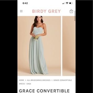Birdy gray bridesmaid dress. Worn once!